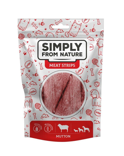 SIMPLY FROM NATURE Meat Strips Hammelfleischstreifen für Hunde 80 g