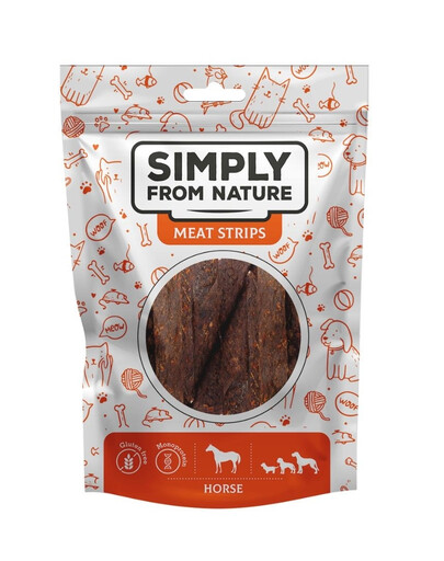 SIMPLY FROM NATURE Meat Strips Pferdefleischstreifen für Hunde 80 g