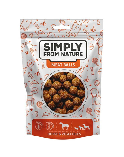 SIMPLY FROM NATURE Meat Balls Bällchen mit Pferdefleisch und Gemüse für Hunde 80 g