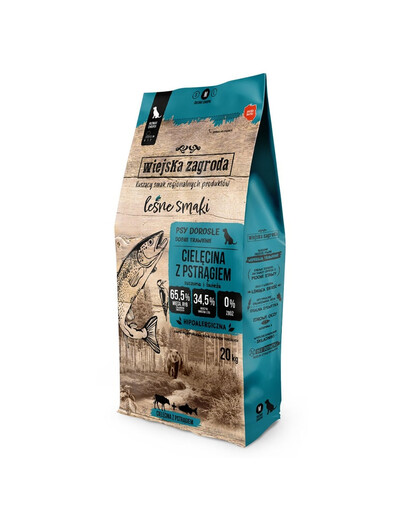 WIEJSKA ZAGRODA Forest Flavours Kalbfleisch mit Forellenchips M 20kg