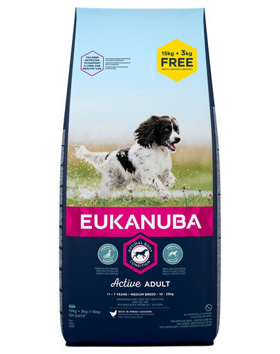 EUKANUBA Active Adult Medium Breed18 kg