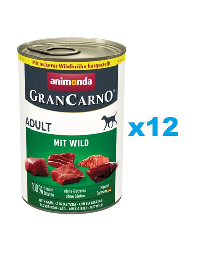 ANIMONDA GranCarno Adult Wildfleisch 12x400g