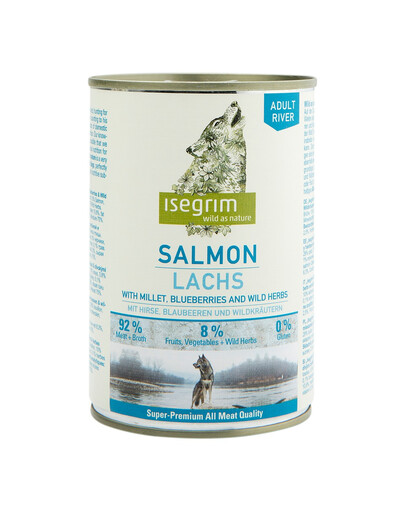 ISEGRIM Adult River Lachs mit Hirsegrütze 400 g