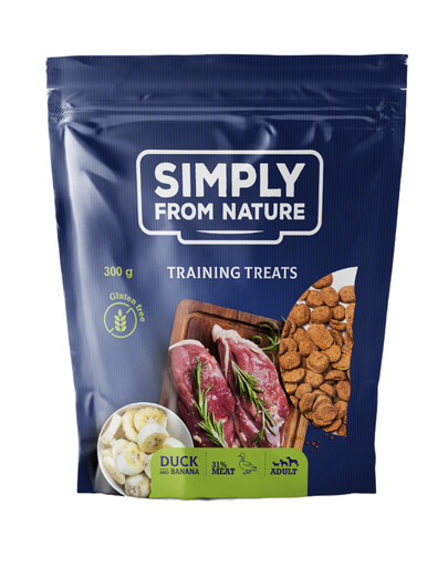 SIMPLY FROM NATURE Trainingsleckerbissen mit Entenfleisch und Banane 300 g