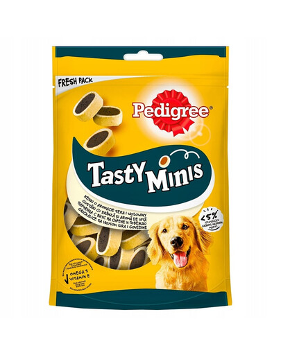 PEDIGREE Tasty Bites Cheesy mit Käse und Rindfleischgeschmack 6x140g