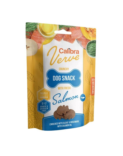 CALIBRA Dog Verve Crunchy Snack Fresh Salmon 150 g Snacks mit Lachs getreidefrei