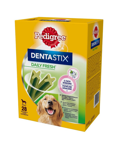 PEDIGREE DentaStix Daily Fresh Leckerbissen mit Hühnergeschmack für große Rassen 4x270g