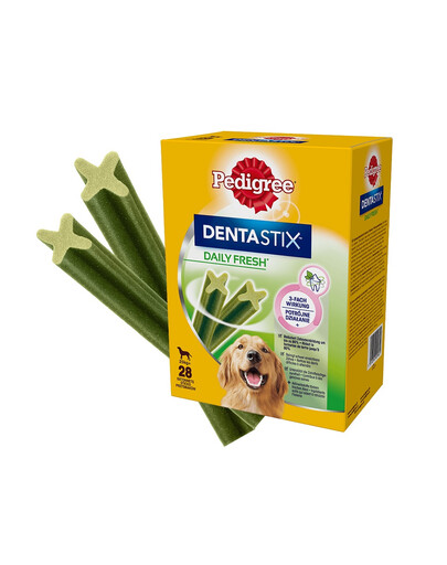 PEDIGREE DentaStix Daily Fresh Leckerbissen mit Hühnergeschmack für große Rassen 4x270g