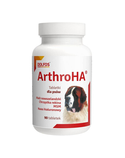 DOLFOS ArthroHA 90 Tabletten mit Hyaluronsäure für die Gelenke Ihres Hundes