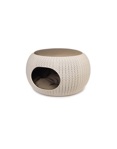 CURVER Liegeplatz für Tiere Hundehöhle Knit Beige