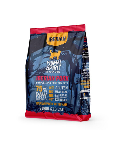 PRIMAL SPIRIT Iberian Pork Trockenfutter für Katzen 1 kg