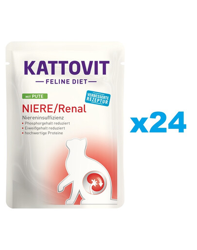 KATTOVIT Feline Diet Niere/Renal Pute 24 x 85 g