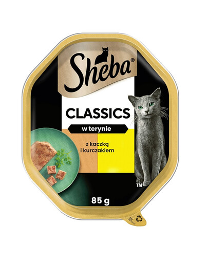 SHEBA Classics 22x85 g in Terrine mit Ente und Huhn