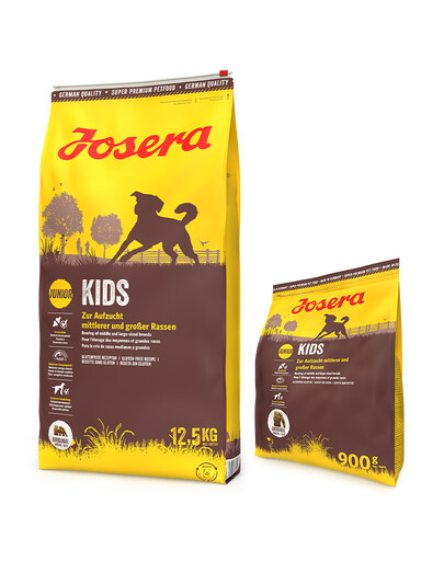JOSERA Kids 12.5kg für junge Hunde mittlerer und großer Rassen + 900g GRATIS