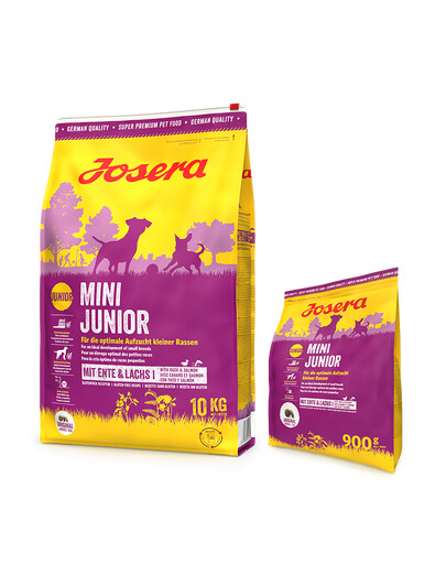 JOSERA Mini Junior 10kg für Welpen kleiner Rassen + 900g GRATIS