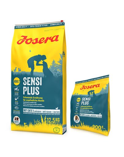 JOSERA SensiPlus 12.5kg für erwachsene Hunde mit empfindlichem Verdauungssystem + 900g GRATIS