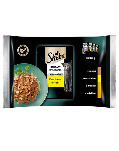 SHEBA Delicacy in Jelly Collection of Flavours 4 x 0.085 kg