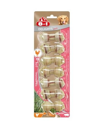 8IN1 Kauknochen Delights Bones XS 7 Stück