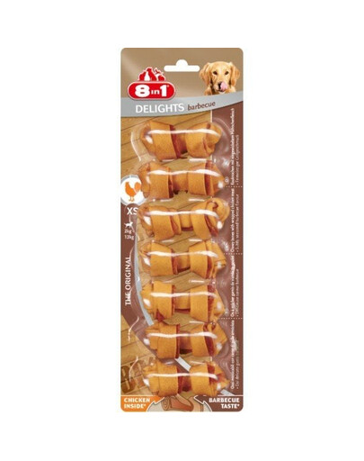 8IN1 Delights Barbecue Bone XS 7 St
