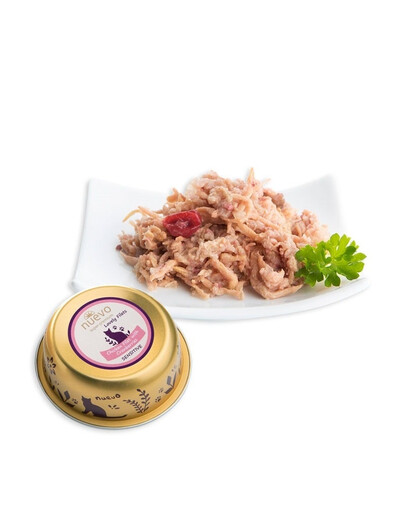 NUEVO Lovely Filets Sensitive Huhn mit Heidelbeeren und Leinöl für empfindliche Katzen 85 g