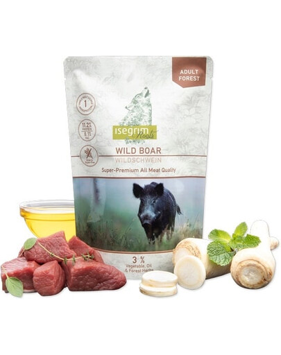 ISEGRIM Adult Forest Roots Wildschwein und Pastinake 410 g