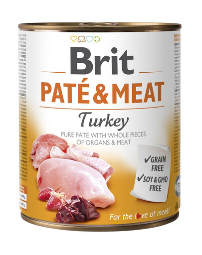 BRIT Pate & meat turkey 800g