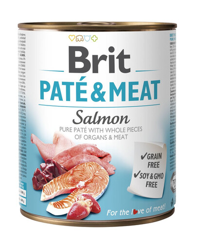 BRIT Pate & meat salmon 800g