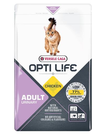VERSELE-LAGA Opti Life Cat Adult Urinary Chicken 2.2 kg Futtermittel mit speziellem Schutz für die Harnwege