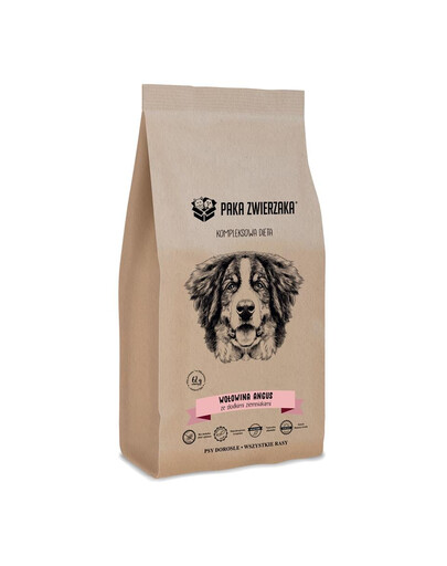 PAKA ZWIERZAKA Angus-Rindfleisch und Süßkartoffel 9 kg für ausgewachsene Hunde