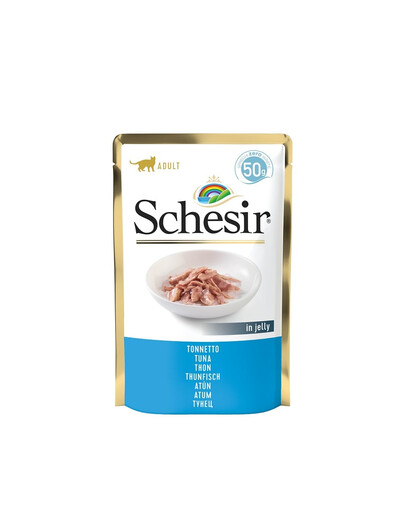 SCHESIR Nahrungsergänzungsmittel für Katzen mit Thunfisch 50 g
