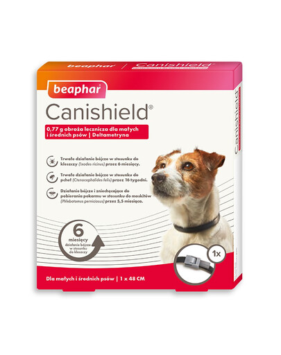 BEAPHAR Canishield S/M 48cm Deltamethrin Hundehalsband