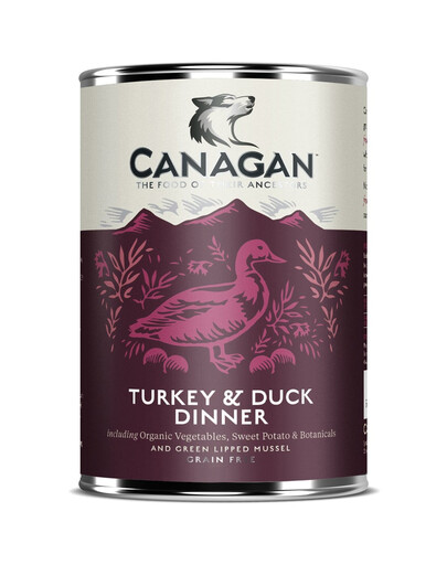 CANAGAN Turkey & Duck / Truthahn & Ente Dinner Hunde Nassfutter  400 g
