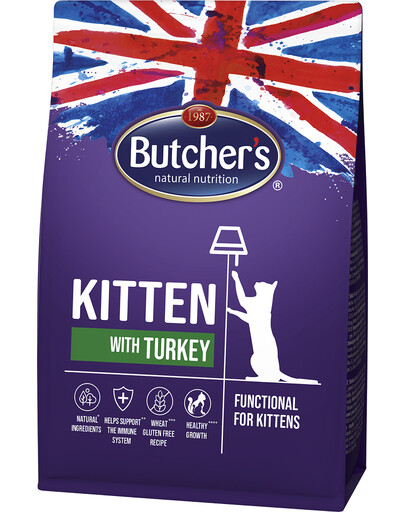 BUTCHER'S Functional Cat Kitten für Kätzchen mit Pute 800 g