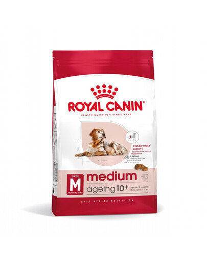 ROYAL CANIN MEDIUM Ageing 10+ Trockenfutter für ausgewachsene Hunde, mittelgroße Rassen 3 kg