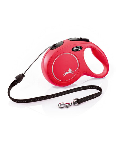 FLEXI Leine New Classic M Schnur 8 m Rot Bis zu 20 kg