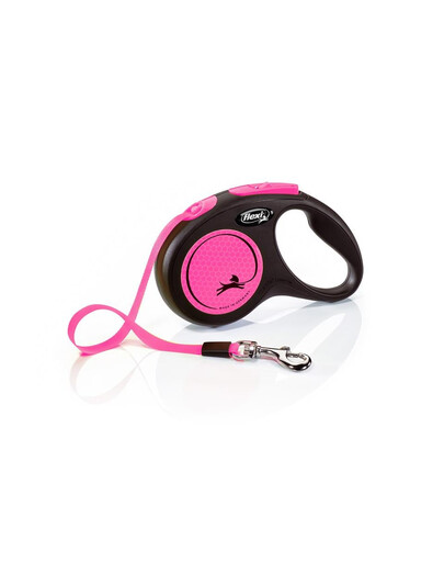 FLEXI New Neon S Gurtleine 5 m Pink