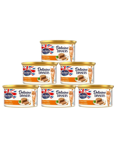BUTCHER'S Classic Delicious Dinners mit Hühner- und Putenmousse 85 g [CLONE]