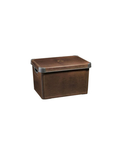 CURVER Deco Stockholm L Aufbewahrungsbox mit Deckel Leather