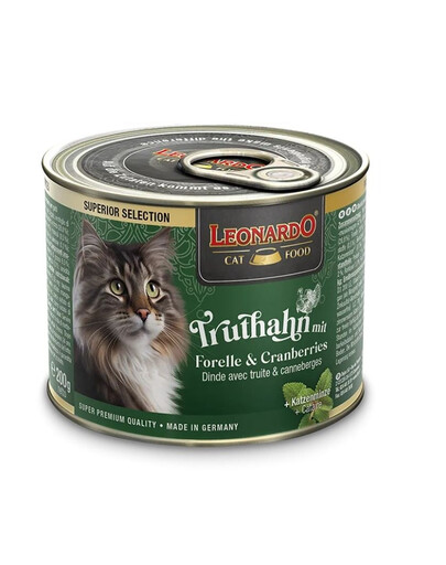 LEONARDO Superior Selection Putenfleisch mit Forelle und Preiselbeeren 200 g