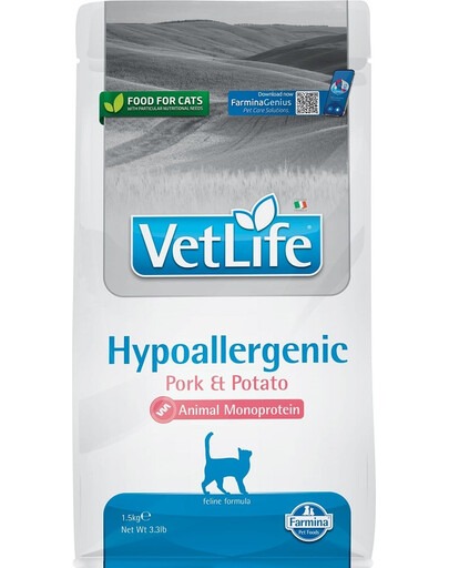 FARMINA VetLife Hypoallergenic Adult Pork Potato 1.5 kg