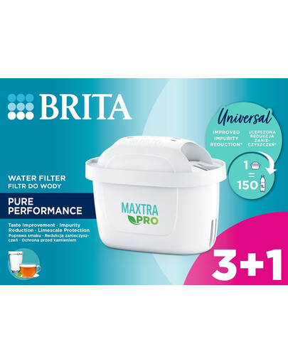 BRITA MAXTRA PRO Pure Performance 3+1 Wasserfilter (4 Stück)