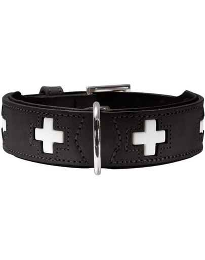 HUNTER Swiss Obroża skórzana rozm. XS (32) 24-28,5/2,6 cm czarny