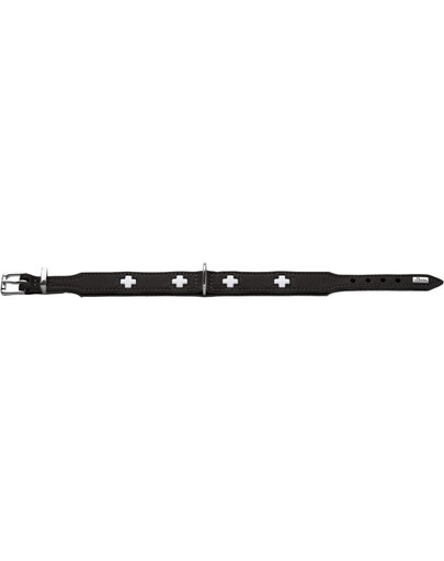 HUNTER Swiss Obroża skórzana rozm. XS (32) 24-28,5/2,6 cm czarny