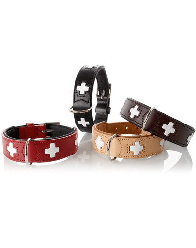HUNTER Swiss Obroża skórzana rozm. XS (32) 24-28,5/2,6 cm czarny