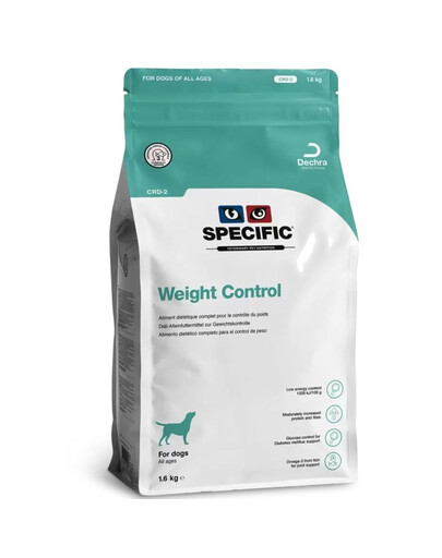 SPECIFIC Dog CRD-2 Weight Control: Hundefutter für die Erhaltung eines gesunden Körpergewichts 1,6 kg
