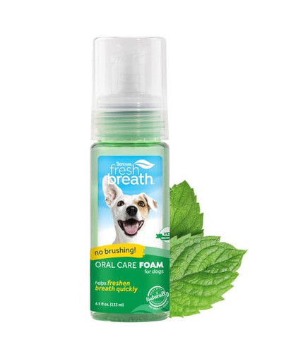 TROPICLEAN Fresh Breath Mint Oral Care Foam Dog 133ml