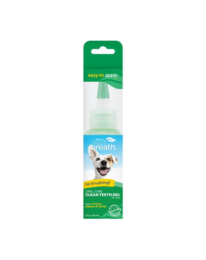 TROPICLEAN Fresh Breath Clean Teeth Oral Care Gel Dog 59ml Mundhygienegel für Hunde