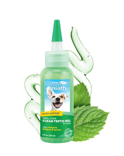 TROPICLEAN Fresh Breath Clean Teeth Oral Care Gel Dog 59ml Mundhygienegel für Hunde