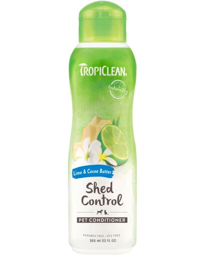 TROPICLEAN Lime Cocoa Butter Shed Control Conditioner 355ml