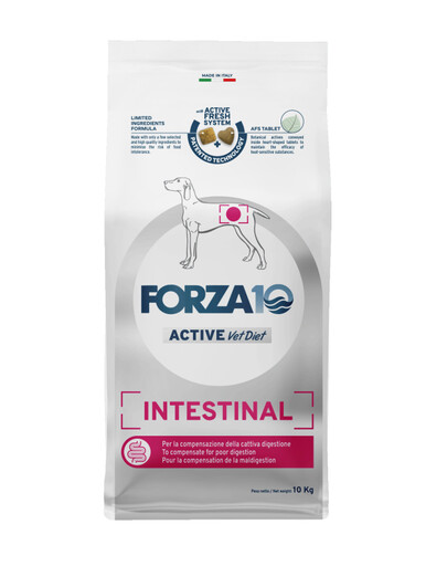 FORZA 10 Intestinal Active Trockenfutter für Hunden mit Magenschleimhautentzündung 10 kg
